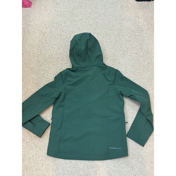 NWT NIKE KIDS' STOCK THERMA-FIT LS PRE-GAME FULL ZIP HOODIE GREEN BOYS SZ M - Picture 5 of 9